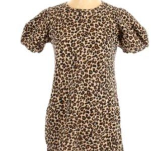 Leopard print dress from Anthropologie